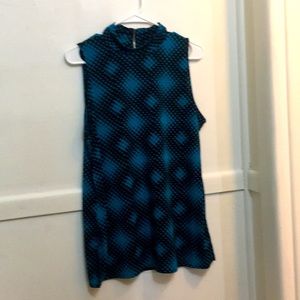 Worthington Sleeveless Blue/Black top